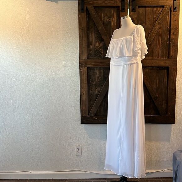 New  Ever Pretty White 2-Ways Convertible Slit Bridal Maxi Dress - Picture 7 of 14